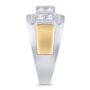 Men&rsquo;s Lab Grown Diamond Ring in 10K Yellow &amp; White Gold &#40;1 1/2 ct. tw.&#41;