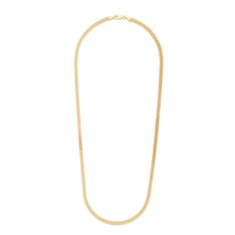 Square Franco Link Chain in 14K Yellow Gold, 3MM, 18&rdquo;