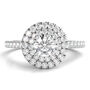 Diamond Double Halo Engagement Ring in 14K White Gold &#40;7/8 ct. tw.&#41;