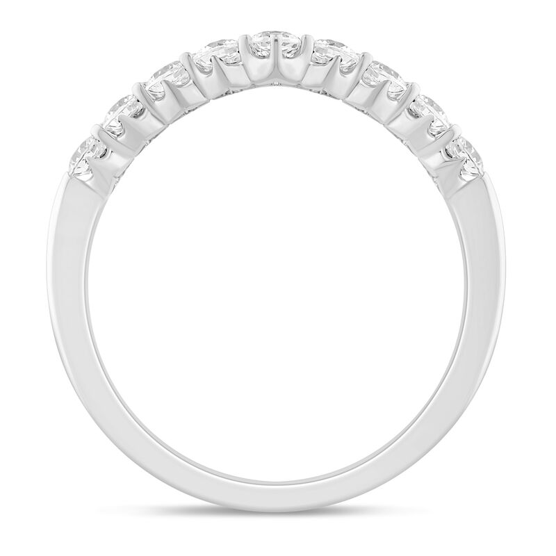 Lab Grown Diamond Chevron Band in 14K White Gold &#40;1/2 ct. tw.&#41;