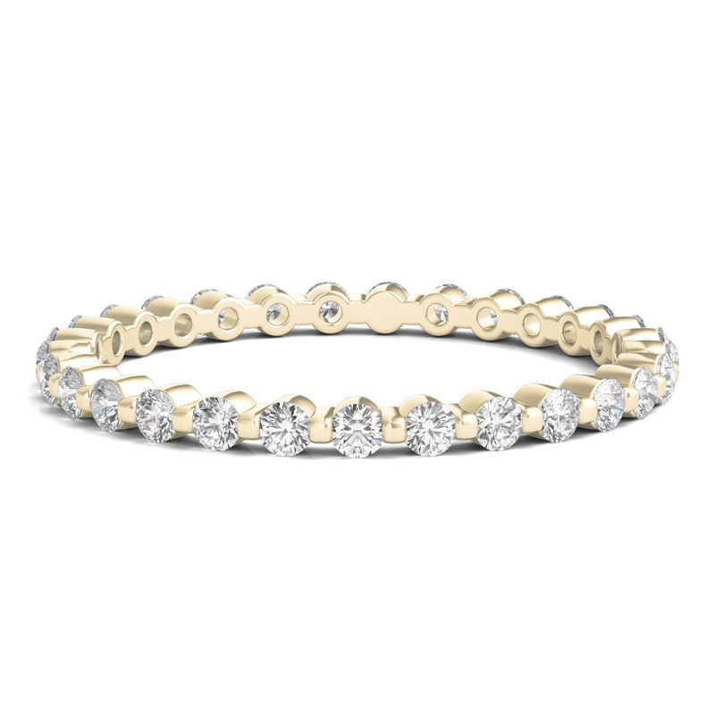 Round Brilliant-Cut Lab Grown Diamond Eternity Band in 14k Yellow Gold &#40;1/2 ct. tw.&#41;