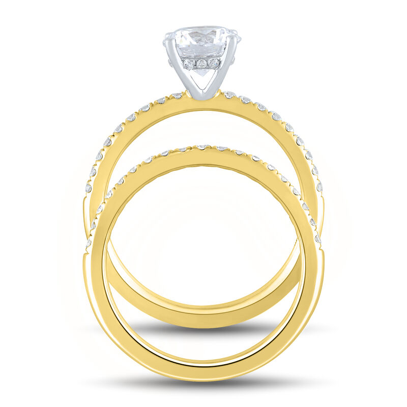 Lab Grown Diamond Wedding Set in 14K Gold &#40;1 3/4 ct. tw.&#41;
