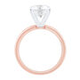 Solitaire Three-Row Semi-Mount Engagement Ring in 14K Rose Gold &#40;Setting Only&#41;