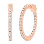 Inside-out Diamond Hoop Earrings in 14K Rose Gold &#40;1 ct. tw.&#41; 