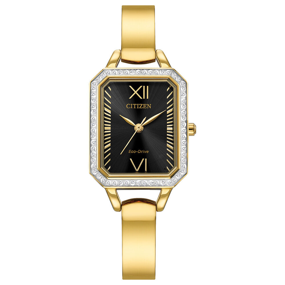 Citizen Silhouette Crystal Women's Watch in Yellow Gold-Tone