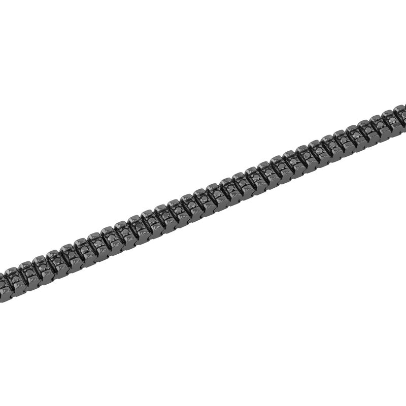 Men&#39;s Black Diamond Bracelet in Black Rhodium Finish Sterling Silver &#40;2 ct. tw.&#41;