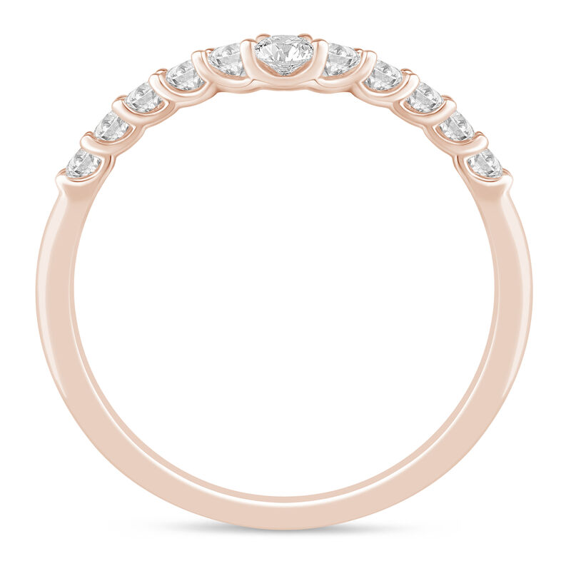 Lab Grown Diamond Chevron Band in 14K Rose Gold &#40;1/3 ct. tw.&#41;