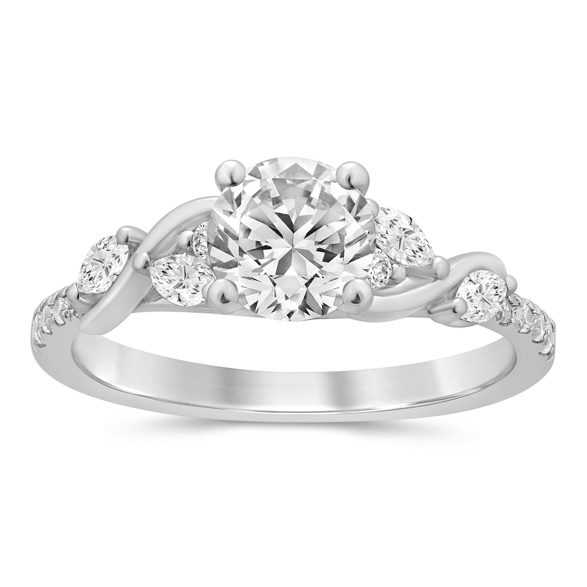 White gold sale ring setting only