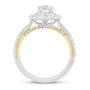 Lab Grown Diamond Double Halo Engagement Ring in 14K White Gold &#40;1 3/4 ct. tw.&#41;