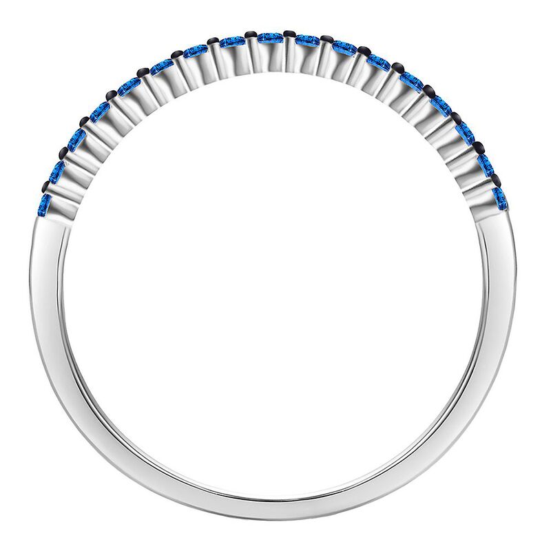 1/5 ct. tw. Blue Diamond Stack Ring in 10K White Gold | Helzberg Diamonds