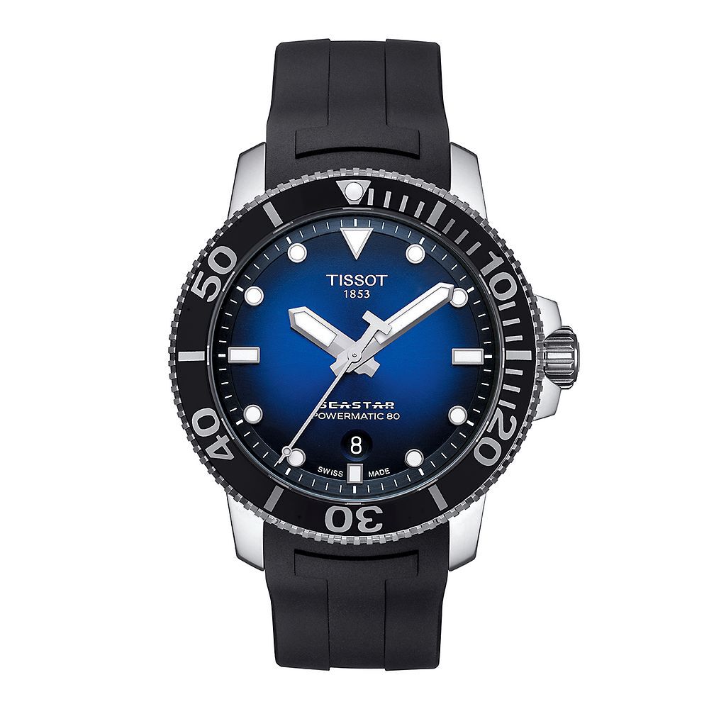 Tissot Men's Seastar 1000 Quartz Chronograph Grey Strap Watch | Dillard's