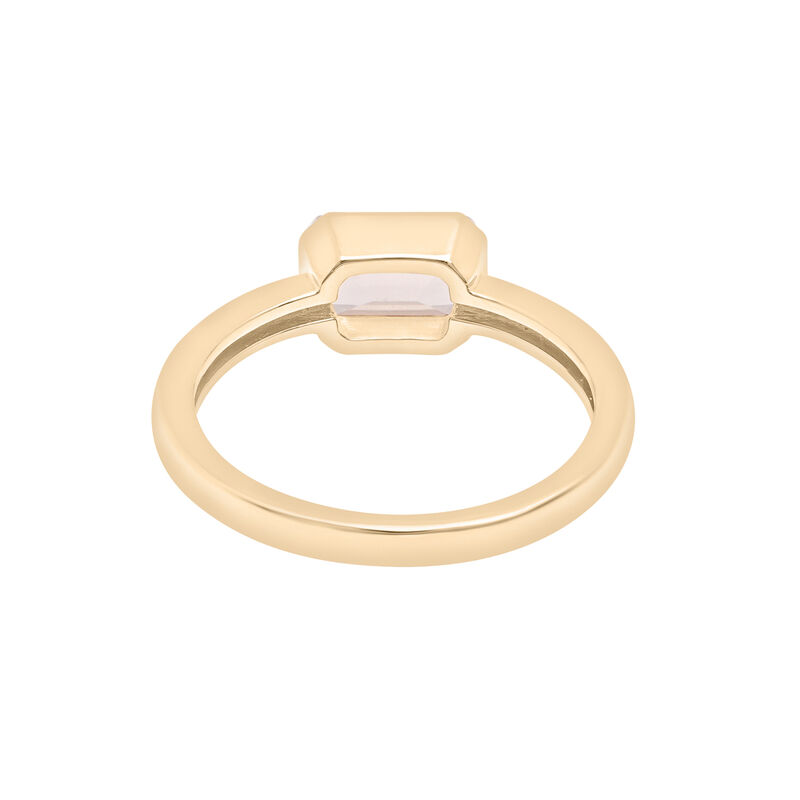 Morganite Emerald-Cut Cocktail Ring in Vermeil