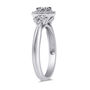 Princess-Cut Diamond Halo Promise Ring in Sterling Silver &#40;1/6 ct. tw.&#41;