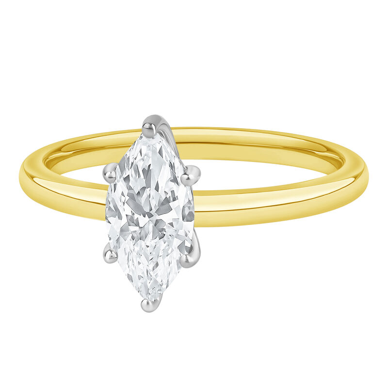 Diamond Marquise Solitaire Engagement Ring in 14K Yellow Gold &#40;1 ct.&#41;