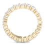 Lab Grown Oval Diamond Eternity Band in 14K Yellow Gold &#40;3 ct. tw.&#41; 