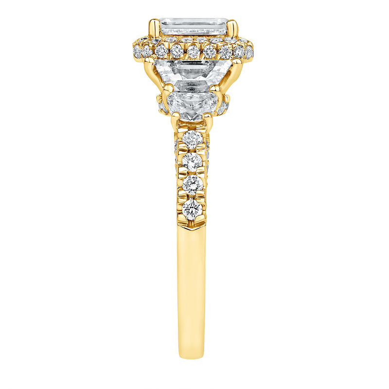 Hailey Lab Grown Diamond Engagement Ring in 14K Yellow Gold &#40;3 ct. tw.&#41;