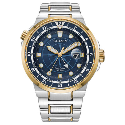 Endeavor Blue Men's Watch in Two-Tone Ion-Plated Stainless Steel