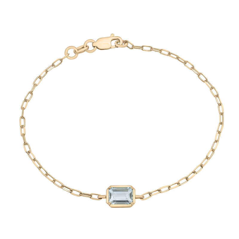 Morganite Emerald-Cut Bracelet in Vermeil