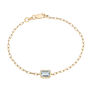 Morganite Emerald-Cut Bracelet in Vermeil