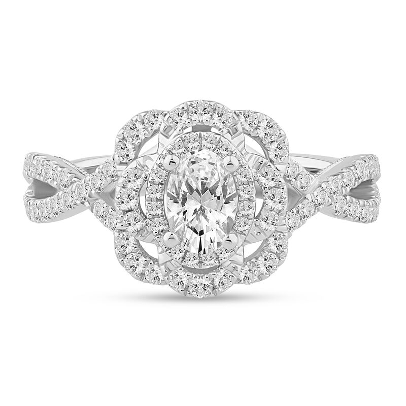 Tilda Diamond Halo Engagement Ring in 14K White Gold &#40;1 ct. tw.&#41;