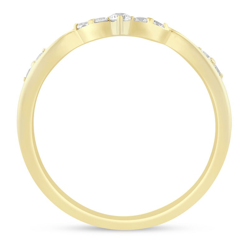 Diamond Contour Band in 14K Yellow Gold &#40;1/7 ct. tw.&#41;