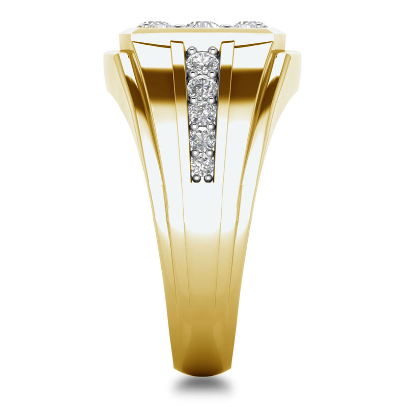 Men’s Diamond Ring in 10K Yellow Gold