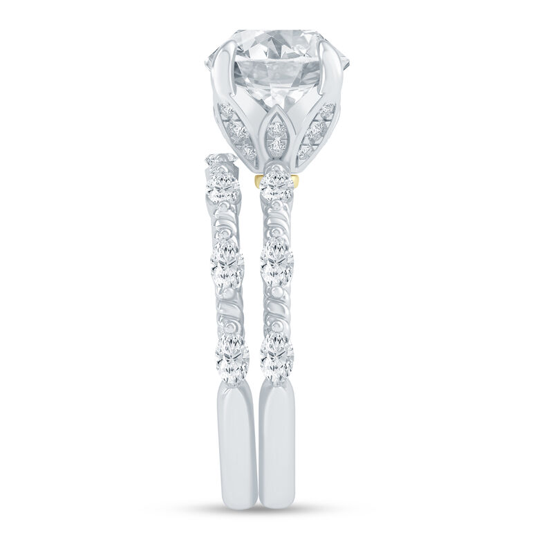 Thea Lab Grown Diamond Bridal Set in 14K White Gold &#40;3 ct. tw.&#41;