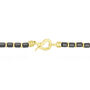 Men&#39;s Hematite Barrel Bead Necklace in Vermeil