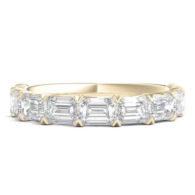 Lab Grown Diamond East-West Pave Band in 14K Gold