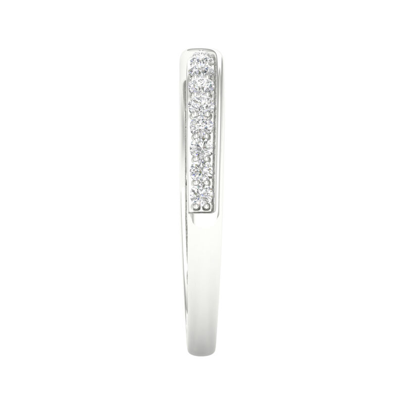 Pinched Diamond Stack Band in 10K White Gold &#40;1/4 ct. tw.&#41;