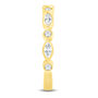 Lab Grown Diamond Bezel-Set Anniversary Band in 10K Yellow Gold &#40;1/2 ct. tw.&#41;