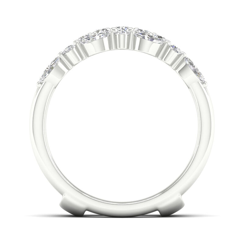 Marquise and Round Diamond Insert in 14K White Gold &#40;1/2 ct. tw.&#41;