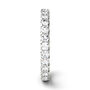 Moissanite Round Eternity Band in 14K White Gold