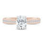 Fallon Oval-Shaped Diamond Engagement Ring in 14K Rose &amp; Yellow Gold &#40;1 1/5 ct. tw.&#41;