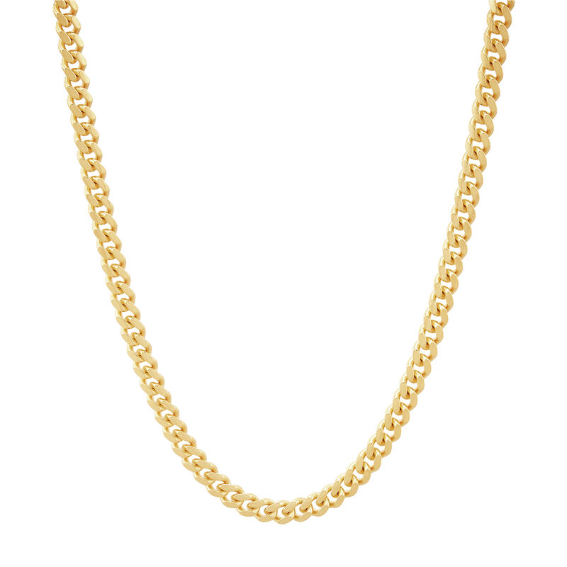 Cuban Chain Necklace in Vermeil, 3.6MM, 17&quot;