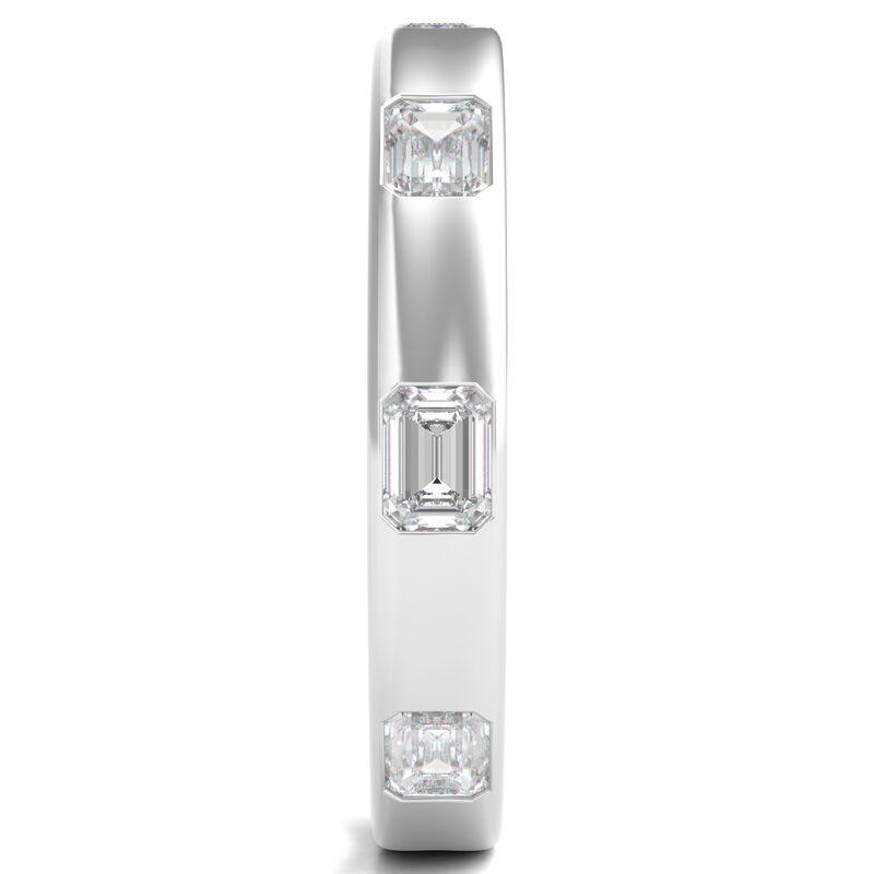 Emerald-Cut Lab Grown Diamond Band in 14K White Gold &#40;1 ct. tw.&#41;