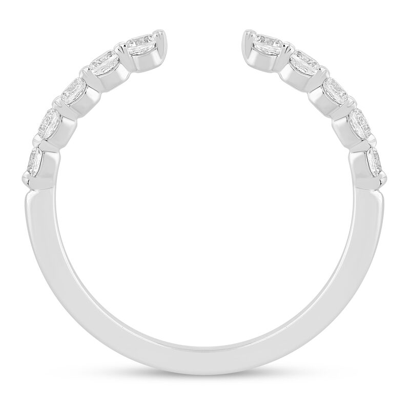 Lab Grown Round Diamond Open Band in 14K White Gold &#40;1/2 ct. tw.&#41;