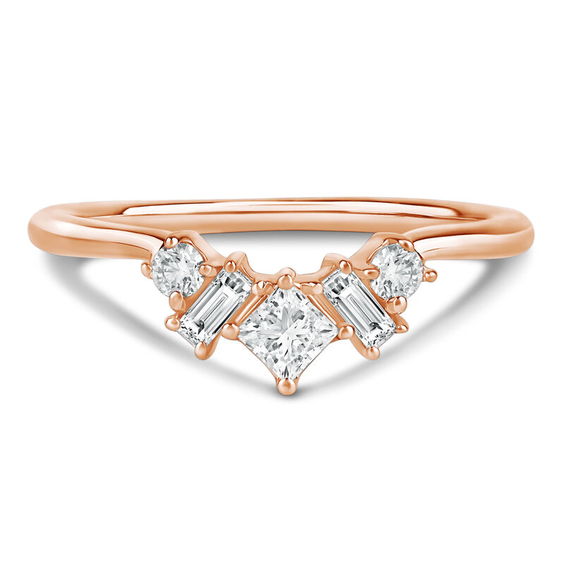 Lab Grown Diamond Multi-Shape Contour Ring in 14K Gold &#40;3/8 ct. tw.&#41;