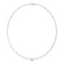 Lab Grown Diamond Bezel Station Necklace in 18K White Gold, 16&rdquo; &#40;4 3/4 ct. tw.&#41;