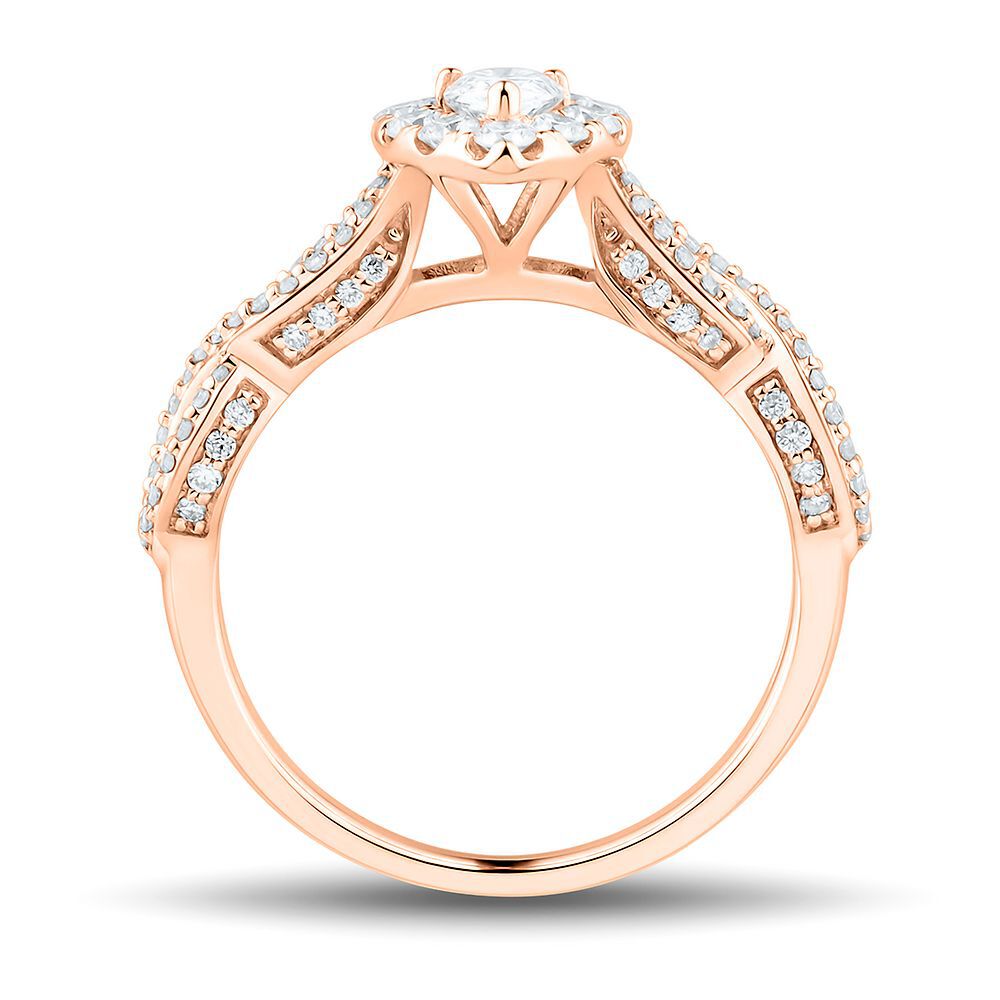 Rose gold 1ct 2025 diamond ring