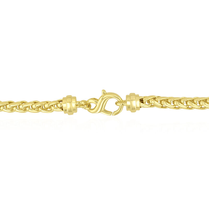 Men&#39;s Wheat Chain in Vermeil, 5MM, 22&quot;