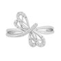 Diamond Dragonfly Ring in Sterling Silver &#40;1/8 ct. tw.&#41;