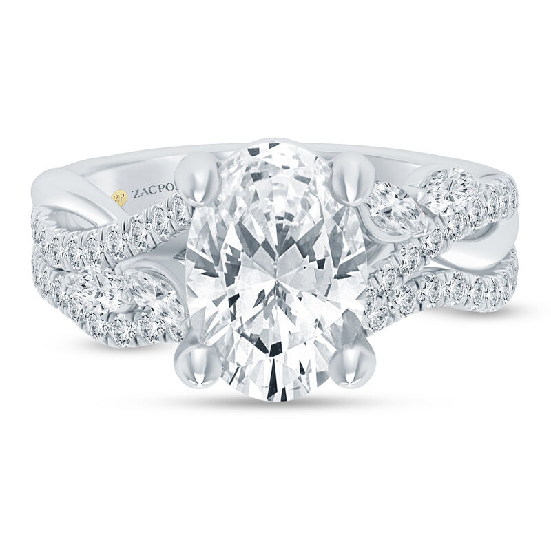 Adalyn Lab Grown Bridal Set in 14K White Gold &#40;3 1/2 ct. tw.&#41;