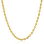 Men&#39;s Rope Chain in Vermeil, 3.5MM, 20&quot;