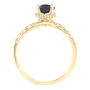 Lab-Created Oval-Shaped Alexandrite Ring in 14K Yellow Gold &#40;1/3 ct. tw.&#41;