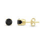 1 ct. tw. Black Diamond Stud Earrings in 14K Yellow Gold