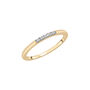 Diamond Accent Line Ring in 14K Yellow Gold