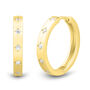 Lab Grown Diamond Five-Stone Hoop Earrings in Vermeil, 20MM &#40;1/4 ct. tw.&#41;