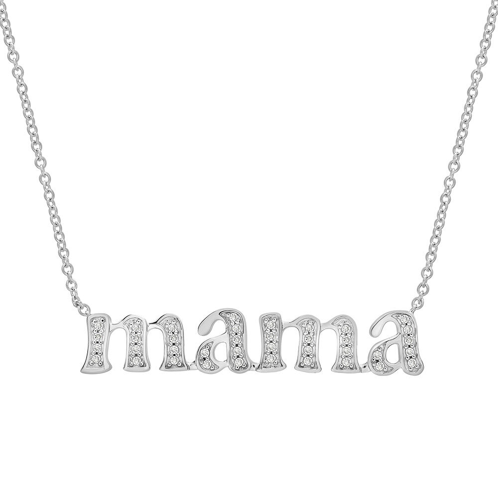 Sterling Silver Necklace made with Paperclip Chain (2mm) and Word 