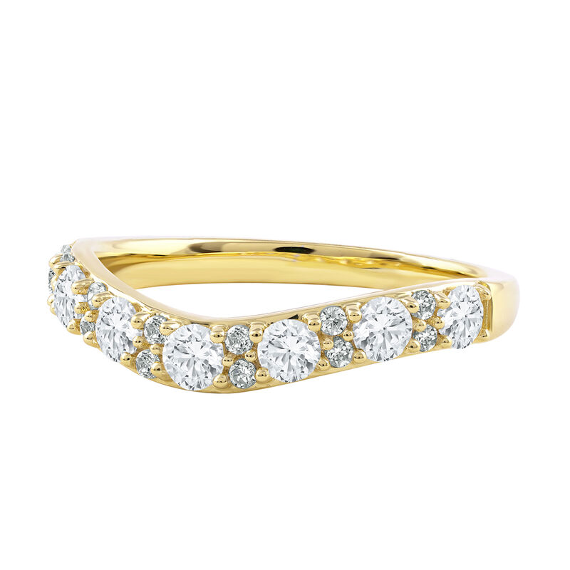 Lab Grown Diamond Contour Band in 14K Yellow Gold &#40;3/4 ct. tw.&#41;